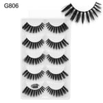 False Eyelashes Eye Lash Extension 6d Faux Mink Hair G806