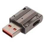 USB-hona till Typ C-hona Adapter 10Gbps 120W Snabbladdning Zink-legeringsskal 3.1 USB A till C OTG-adapter för Laptop PC