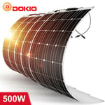 Dokio - 500w monocristallin Panneau solaire flexible pour Caravane/Auto/Camping