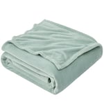 EHEYCIGA Fleece Blanket Throws for Sofas Fluffy Warm Soft Blanket for Bed Settees Armchairs, Fit All Season, Sage Green, 130x165cm