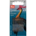 Prym Fine Crewel Embroidery Needle 16 Pieces Size 5 with Large Gold Eye