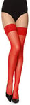 Merry Style Collant Bas Autofixant Femme 20 DEN GI1108 (Rouge, XS-S)