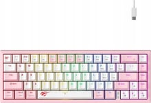 Havit Kb874l Rgb Mechanical Gaming Keyboard (Pink And White)