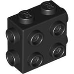 LEGO Brick 1x2x1 2/3 W4 Knobs svart 6308883-B1016