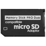 Adaptateur de carte mémoire micro SD SDHC TF vers Memory Stick PRO DUO MS PSP #1