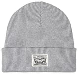 Levi's Men's Backpatch Beanie, Regular Grey, One Size