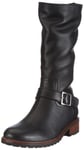 Buffalo London 13990 COW MILLED 121940, Bottes femme - Noir-TR-GS, 40 EU