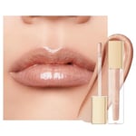 Oulac Rose Doré Gloss à Lèvres Pailleté - Hydratant Rouge à Lèvres Liquide | Huile a Levre Brillant, Gloss Transparent Lip Oil - Enrichi en Extrait de Rose | Formule Vegan - 4,5ml, Angelic (C17)