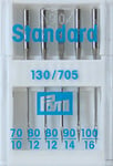 Prym Sewing Machine Needles Sys. 130/705 Standard 70-100, Canvas, Silver