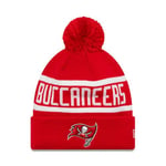 New Era Bonnet en Tricot pour Adulte NFL Tampa Bay Buccaneers Rouge, Rouge, Taille Unique