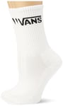 Vans Women's Classic Crew (US 6.5-10, 3-pack) Socks, White-Black, One Size (EU 36.5-41)