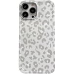 Mjukt skal i kall grå leopardmönster för Apple iPhone 13 Pro Max 6.7 Snygg söt design Skin Mobiltelefontillbehör Skyddande fodral för iPhone 13 Pro Max