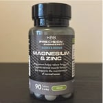 H&B Vitamin Magnesium & Zinc 90 Tablet Supports Muscle Normal Bones Health Vegan