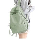 HYC00 Sac à Dos Scolaire College Cartables Fille Garçons Sac d'école pour 14 Pouce Laptop Sac à Dos College Imperméable Sac Ecole Adolescent Casual Daypacks pour Scolaire Voyage Travail,Vert Clair