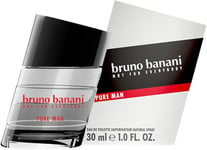 Perfume bruno banani Pure Man Eau de Toilette 30ml Spray Man (With Package)