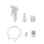 Siroflex 2013/2S Kit douchette bidet- nettoyage Wc Made In Italy | Douchette à main pour lavabo avec raccord rapide | Douchette à main pour évier cuisine | brise jets avec rotule