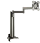 SANUS Fully Adjustable Large Arm Monitor Desk Mount Bracket with Clamp Upto 30"