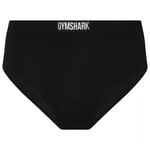 Gymshark Cotton Womens Boy Shorts Black Elasticated Underwear Gym Ladies