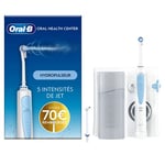 Hydropulseur avec 2 refills Oral B Oxyjet Blanc et Bleu