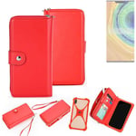 2in1 cover wallet + bumper for Huawei Mate 30 Pro Phone protective Case red