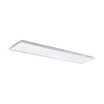 Eglo Luminaire plafonnier Urtebieta, panneau LED en métal avec surface éclairée en plastique, lampe de plafond pour cuisine et bureau, blanc neutre, 119,5 cm