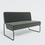 Soffa Play - Modul 130 cm, Tyg Nevotex Eros Trend 37 - Antracitgrå