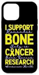 Coque pour iPhone 12 mini Je Soutien La Recherche Sur Le Cancer Des Os