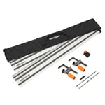 Evolution Power Tools ST2800-G2 Rail de Guidage Pour Scie Circulaire, Universel Pour La Plupart Des Marques Makita, Bosch, Festool, 2.8m (2 x 1400mm) | Accessoire de Butée Inclus