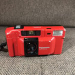 Panasonic C-500 AF Red 35mm Point And Shoot Compact Film Camera Tested With Case