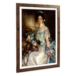 Big Box Art Framed Print of John Singer Sargent Portrait of a Lady (2) Design | Wall Art Picture | Home Decor for Kitchen, Living Room, Bedroom, Hallway, Walnut, A2 / 24.5x18 Inch / 62x45cm