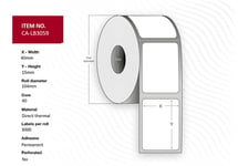 Capture merkelapper - 36000 etikett(er) - 40 x 15 mm