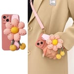 Pumpkin Handrem iPhone 13 Pro Max Skal - Rosa