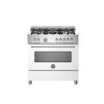 Bertazzoni MAS95C1EBIC Master Series 90cm 5-Burner White Dual Fuel Range Cooker