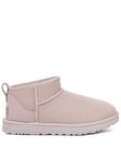 UGG Womens Classic Ultra Mini Boot - Pale Smoke, Light Grey, Size 3, Women