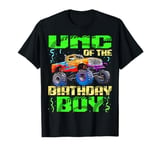 Uncle Of The Birthday Boy Monster Truck Bday Celebrations T-Shirt