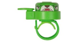 Sonnette de velo enfants  tigre vert  crazy safety  coloree  facile a utiliser