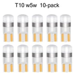 t10 w5w vita 6000k 10-pack Led lampor med 1st 3030smd chip 194 White Vit 6000k 10-pack