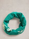 White Stuff Versatile Organic Cotton Roll Snood, Green