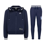 Nike Mens Air Full Zip Tracksuit in Navy Cotton - Size Large