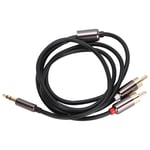 1m High Quality 3.5mm Male To 2 Male Adapter Cable Y Splitter Aux GDS