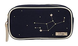 Depesche- Trousse de Toilette TOPModel, Bleu foncé orné de la Constellation Virgo (Vierge), Environ Dimensions : 19 x 10 x 5,5 cm, Sternzeichen, 10203513, Multicoloured