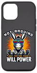 Coque pour iPhone 12/12 Pro Ne pas argumenter juste tester votre volonté Power Têtu Donkey Pun