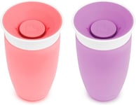 Munchkin Miracle 360 Cup, Toddler BPA Free Baby & Pink/Purple 