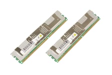 CoreParts DDR2 - sett - 16 GB: 2 x 8 GB - FB-DIMM 240-pin - 667 MHz / PC2-5300 - Fullt bufret