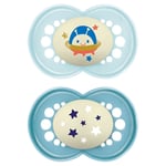 MAM Night Soother Blue Astro 16m+ 2Pk