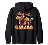 Funny Ginjas Gingerbread Ninjas for youth kid girls & boys Zip Hoodie