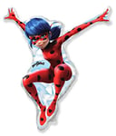 Ballonim® Ladybug Miraculous Ballons en aluminium pour décoration de fête d'anniversaire 80 cm