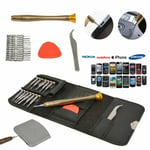 Mobile Phone 16 in 1 Repair Tool Kit Screwdriver Set iPhone iPod iPad Samsung UK