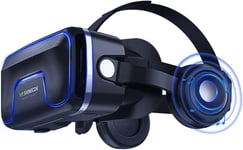 Virtuels Lunettes 3d Lunettes 3d Réalité Virtuelle (Vr) Compatible Avec Tous Les Smartphone Comme Samsung, Galaxy, Iphone, Android, Huawei, Pour 4,7 À 6,0 Pouces ¿ Cadeau Parfait De Noël