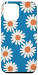 Coque pour iPhone 12 Pro Max Daisy Blue Floral Femme